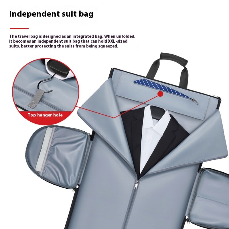 High Quality Waterproof Suit Bag For Men Large Capacity Travel Bag With Shoe Compartment Dry And Wet Separation Travel Organizer view 3