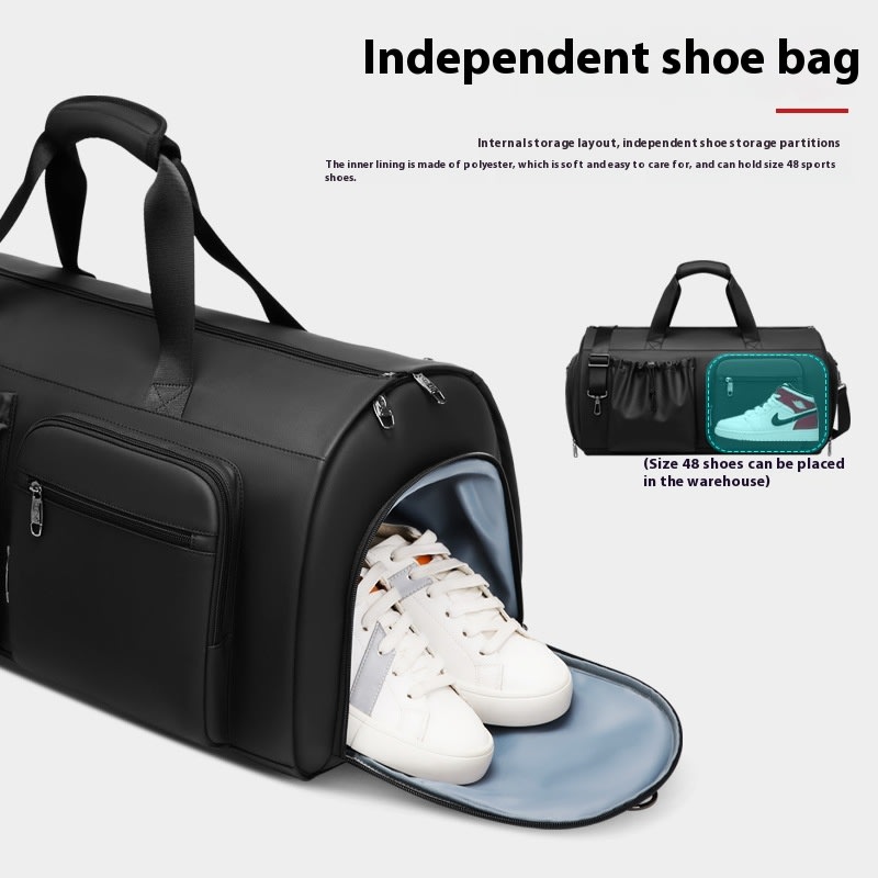 High Quality Waterproof Suit Bag For Men Large Capacity Travel Bag With Shoe Compartment Dry And Wet Separation Travel Organizer view 2
