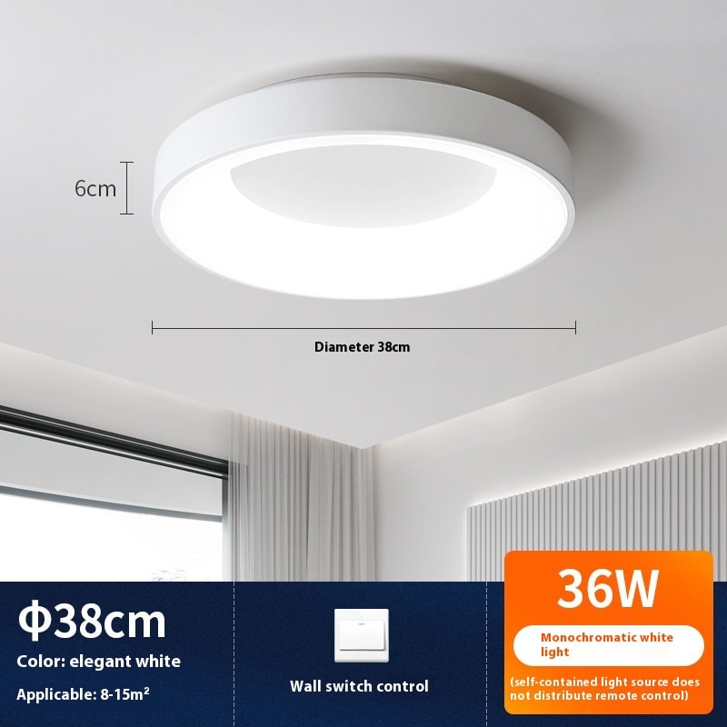 Minimalist Circular Nordic Minimalist Ceiling Light view 12