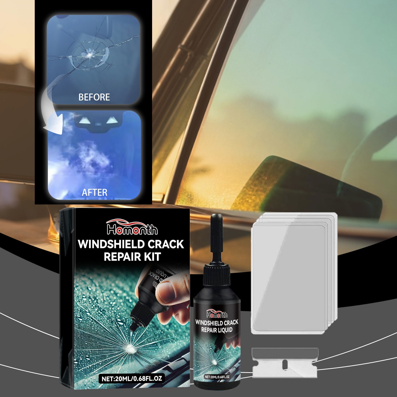 Windshield Crack Repair Kit view 2