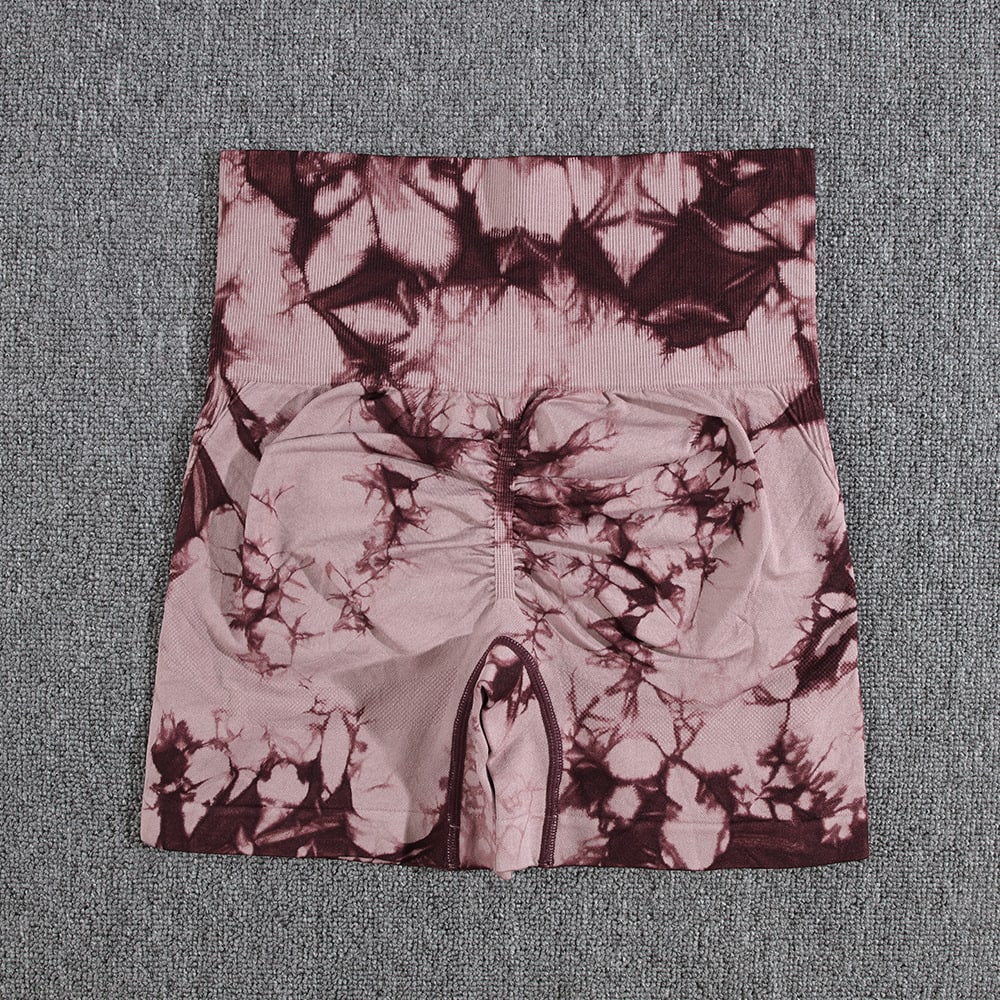 Women's Tie-dye Yoga High Waist Hip Lift Sports Slim Fit Fitness Pants Suit view 21