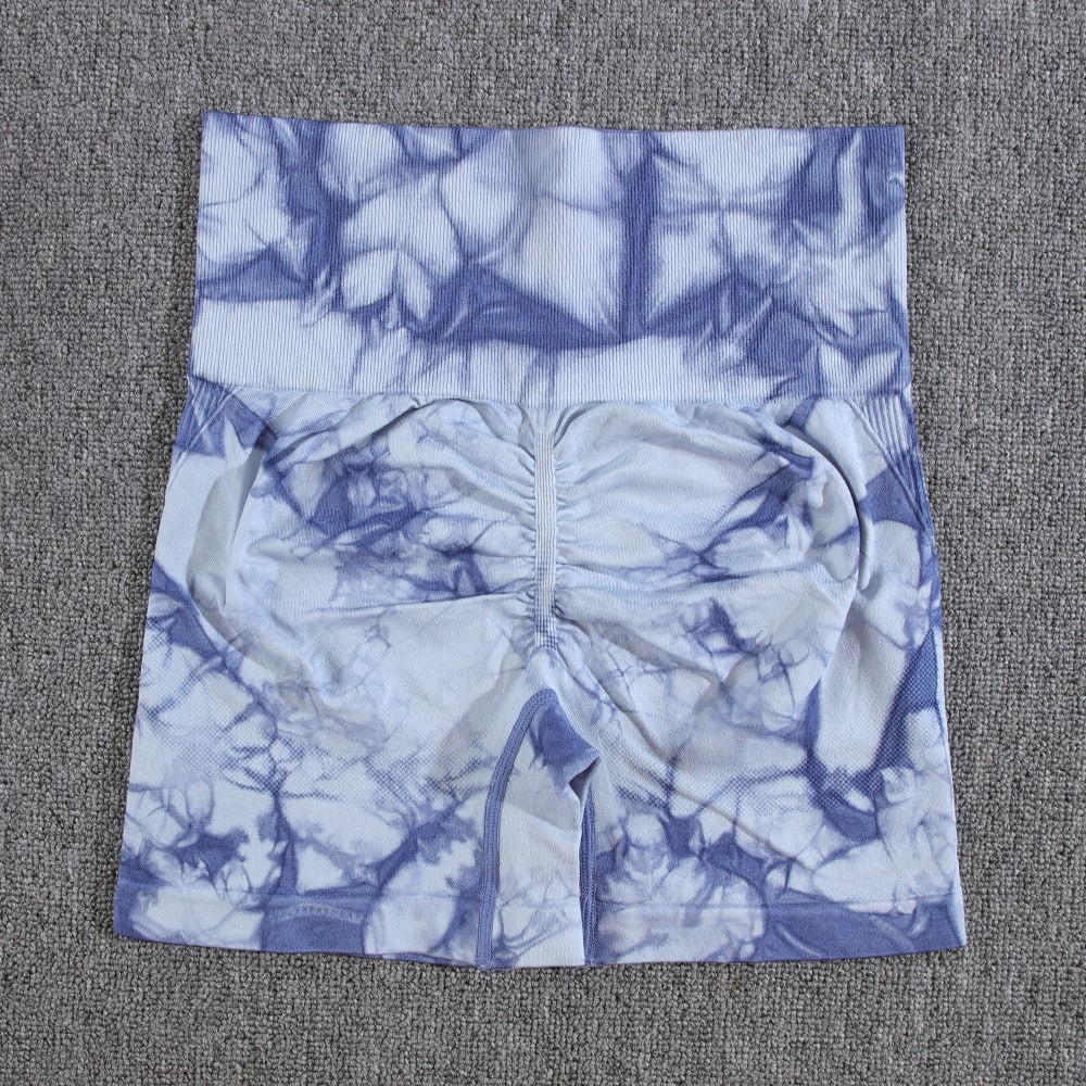 Women's Tie-dye Yoga High Waist Hip Lift Sports Slim Fit Fitness Pants Suit view 18