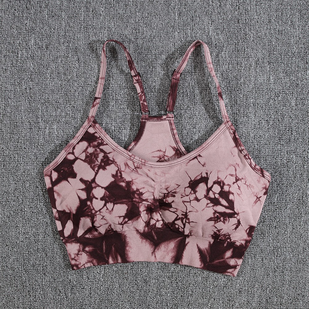 Women's Tie-dye Yoga High Waist Hip Lift Sports Slim Fit Fitness Pants Suit view 8
