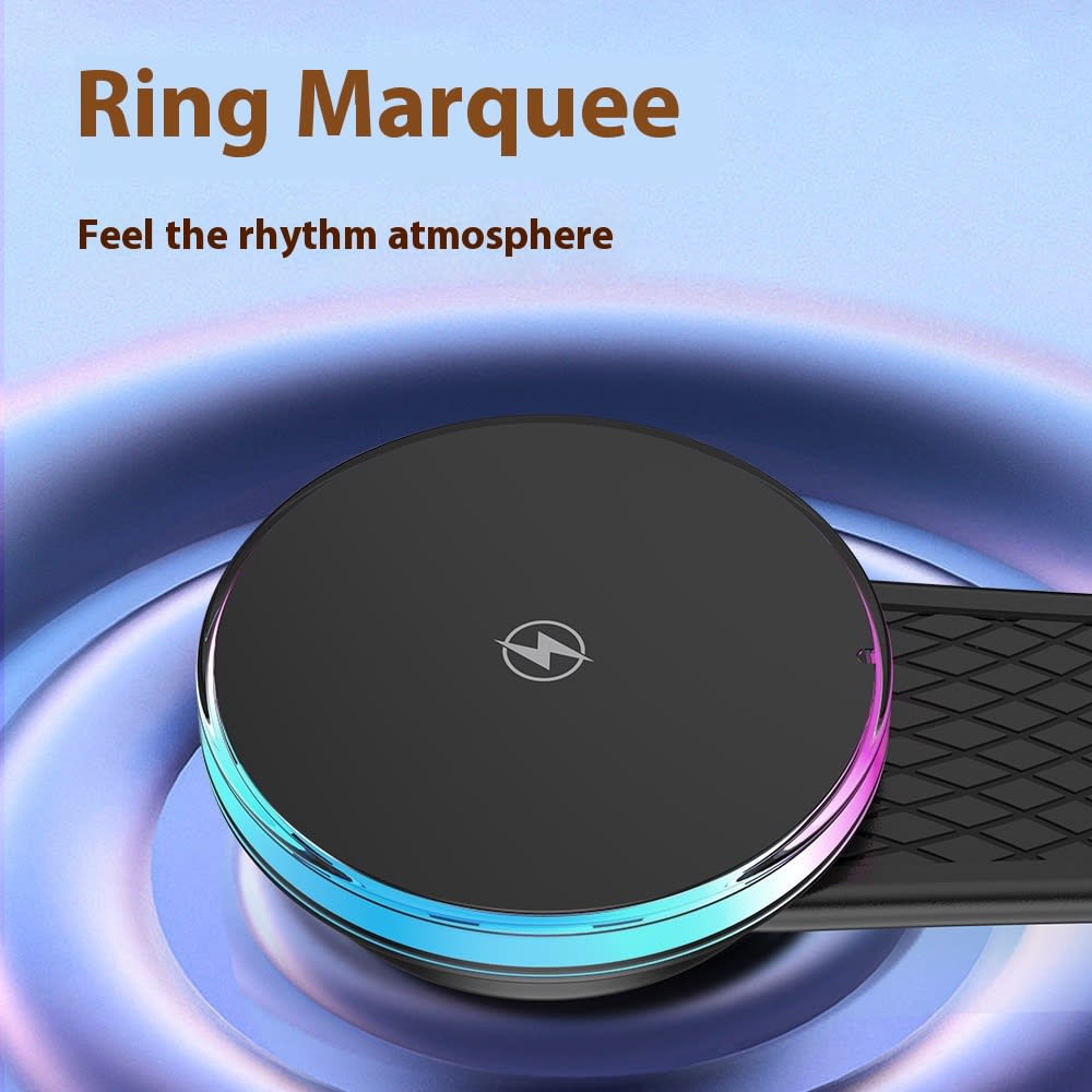 Car Magnetic Colorful Light Titanium Alloy Car Wireless Charging Bracket view 6