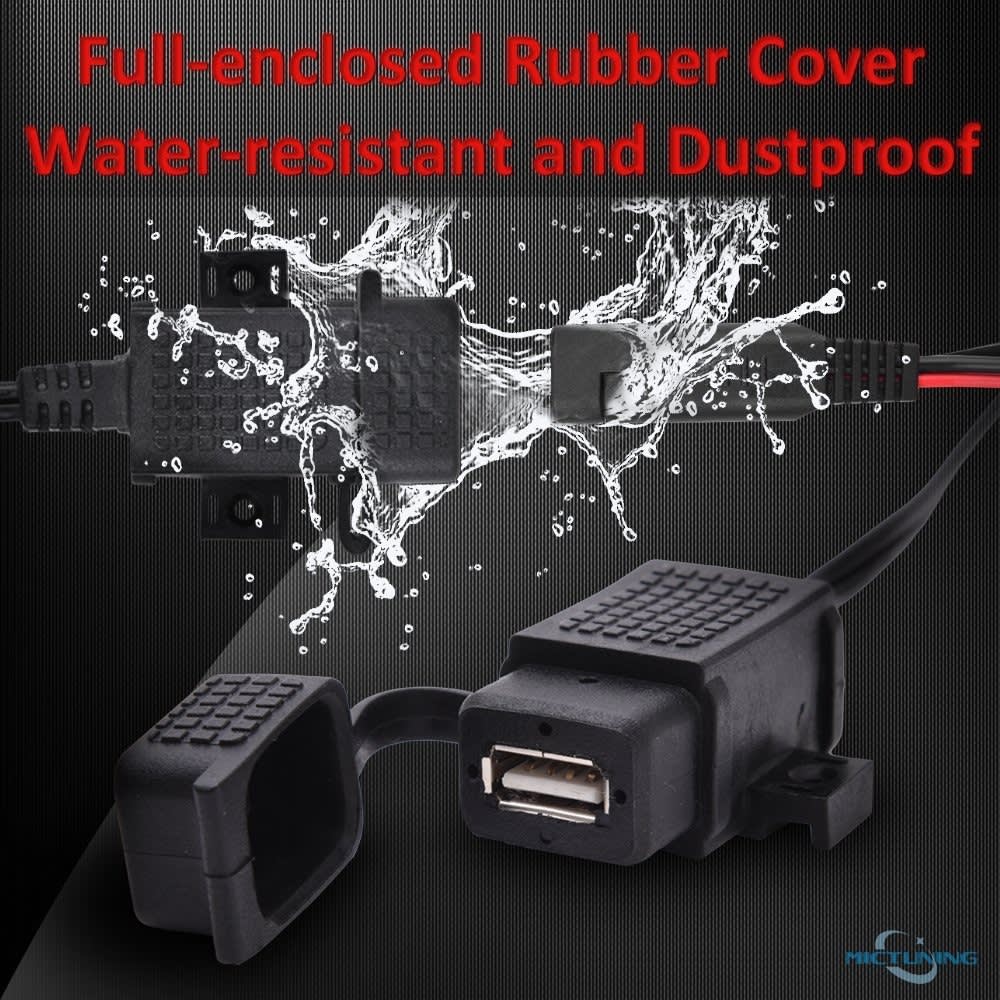 USB Adapter Phone GPS Charging From SAE To Motorcycle view 3