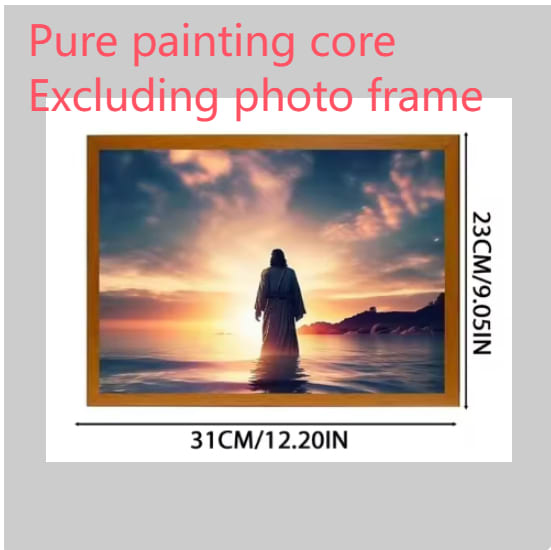 Jesus LED Light Painting Home Decoration Light Painting Photo Frame Led Night Light Room Decor Christmas Gifts Moon Lamp view 22