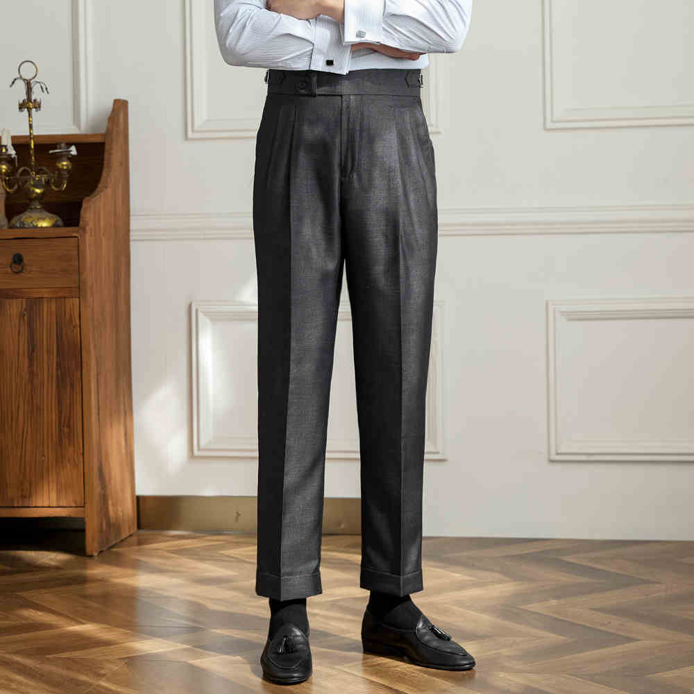 Business Casual Breathable High Waist Straight Pants view 6