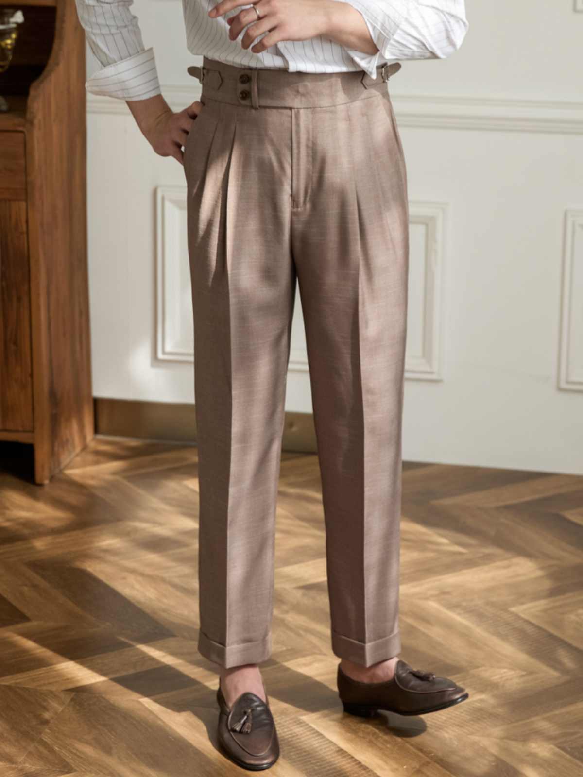 Business Casual Breathable High Waist Straight Pants view 3