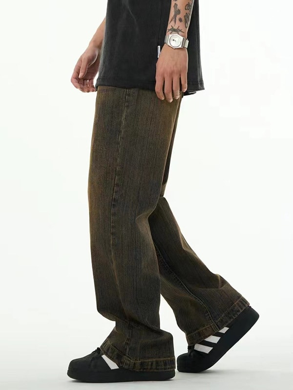 Fashion American Loose-fitting Wide-leg Trousers Men view 6