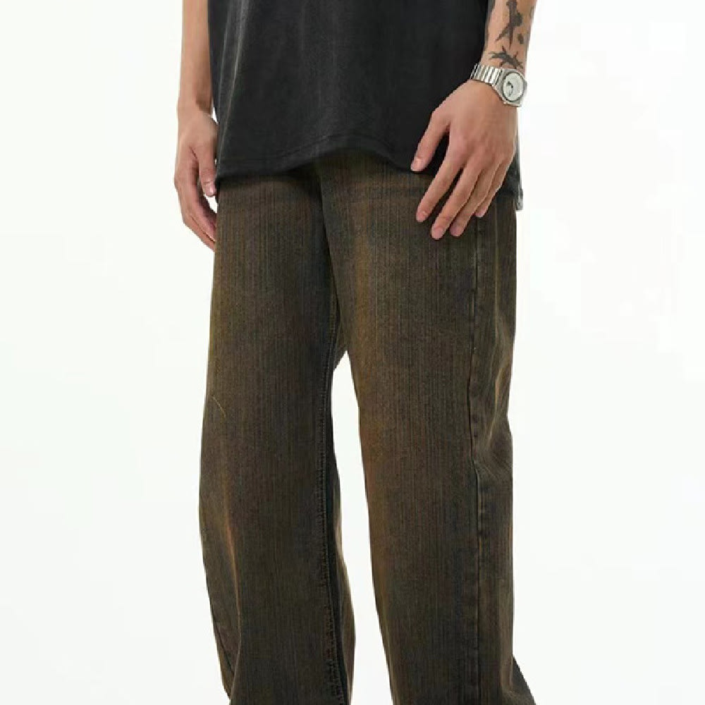 Fashion American Loose-fitting Wide-leg Trousers Men view 1