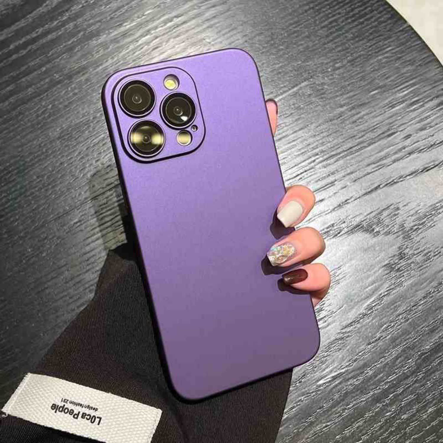 Simple Solid Color Anti Fall Cover Ultra-thin Frosted view 10