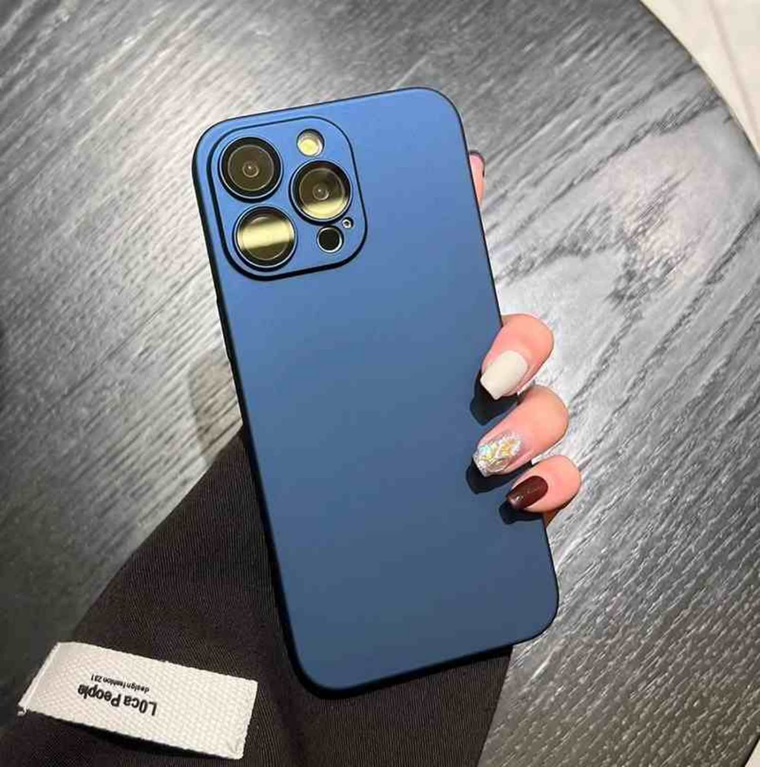Simple Solid Color Anti Fall Cover Ultra-thin Frosted view 3