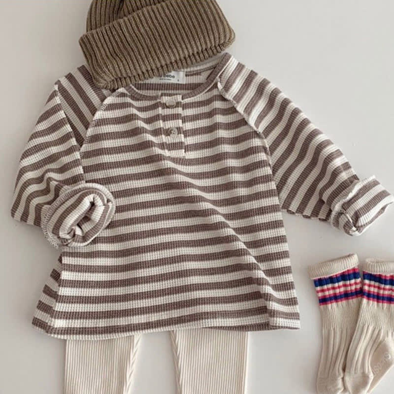 Casual All-matching Striped Top Simple view 3
