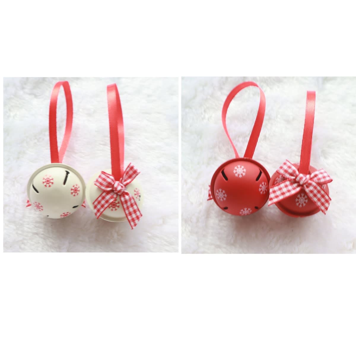 4cm Color Paint Christmas Bell Craft Bow Snowflake view 9