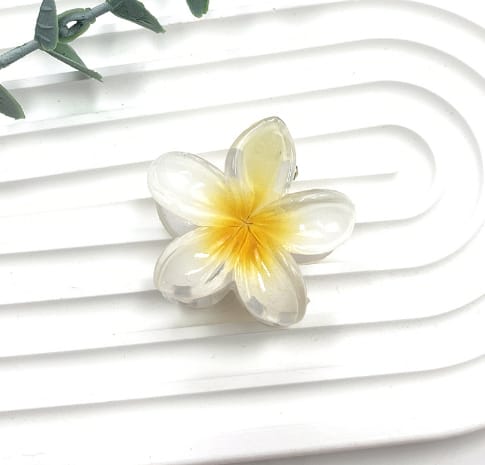 High Sense Plumeria Rubra Seaside Holiday Barrettes view 2