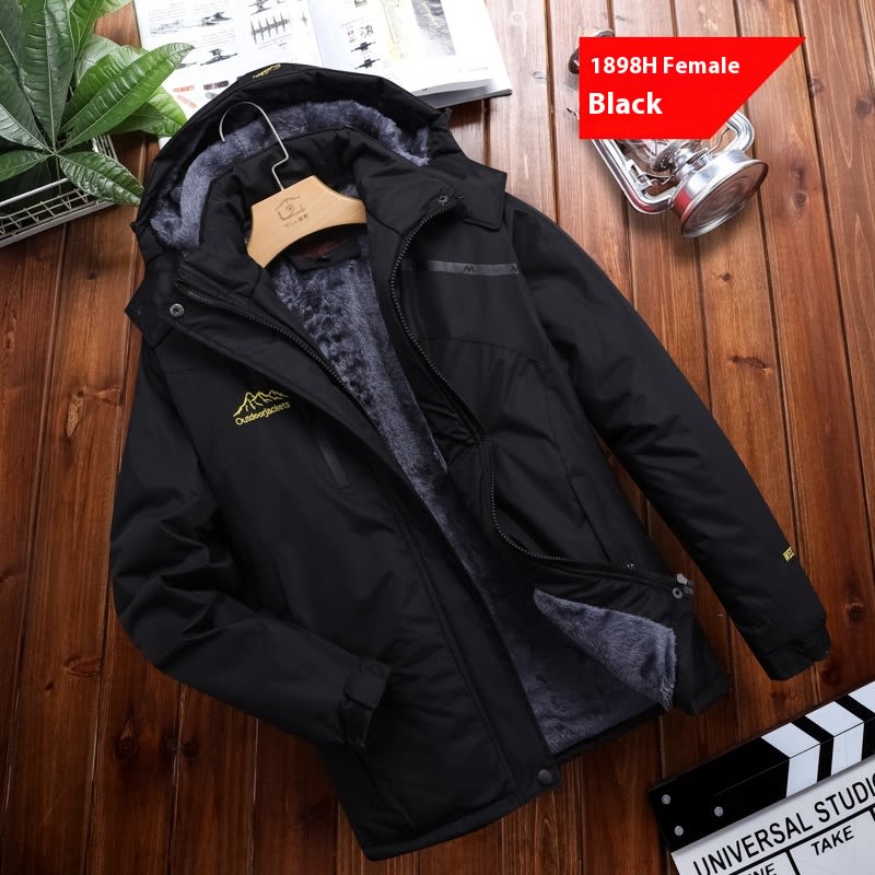 Men's Plus Size Loose Riding Windproof Mountaineering Cotton-padded Jacket view 12