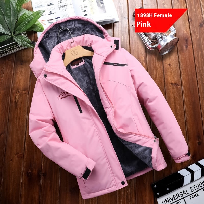 Men's Plus Size Loose Riding Windproof Mountaineering Cotton-padded Jacket view 9