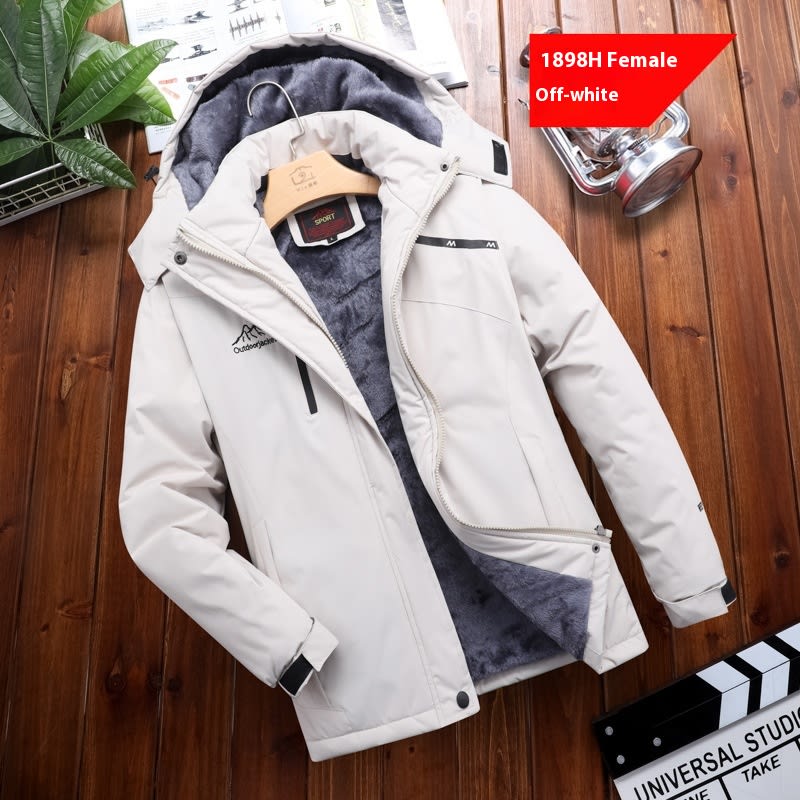 Men's Plus Size Loose Riding Windproof Mountaineering Cotton-padded Jacket view 10