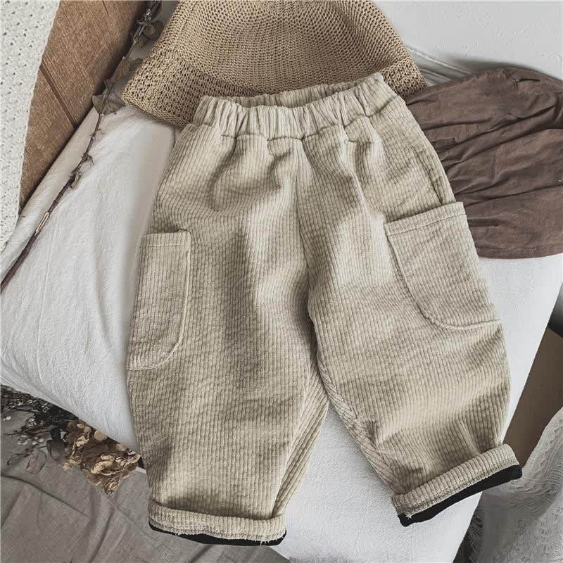 Warm Casual Pants Boys And Girls Trousers view 5