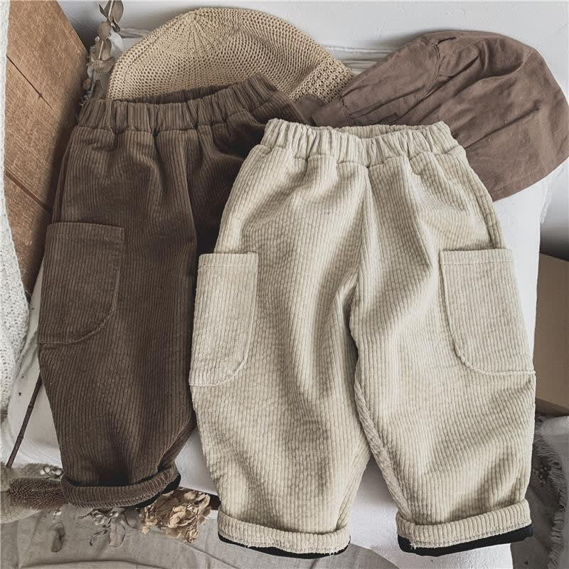 Warm Casual Pants Boys And Girls Trousers view 2