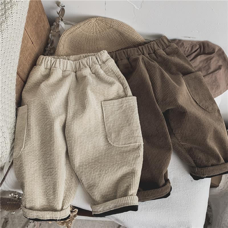 Warm Casual Pants Boys And Girls Trousers view 3