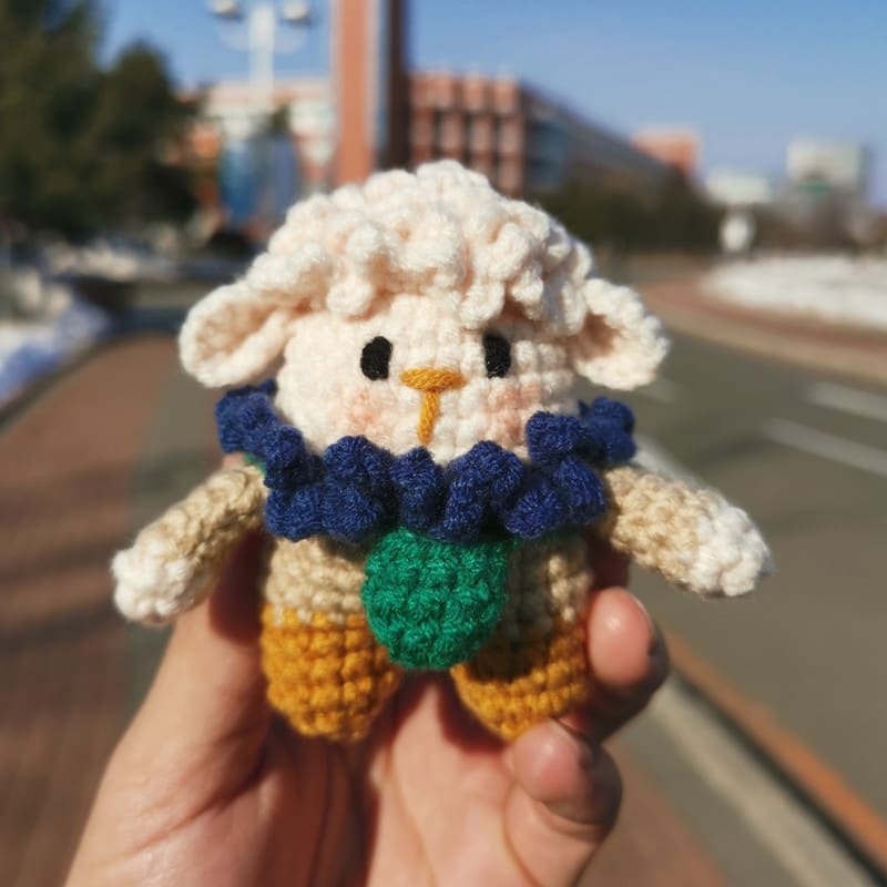 Key Ring Pendant Pendant Material Package Handmade Diy Wool Crochet Cartoon Figurine Doll view 22