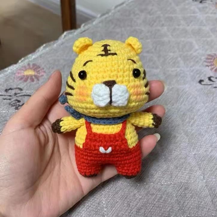 Key Ring Pendant Pendant Material Package Handmade Diy Wool Crochet Cartoon Figurine Doll view 20