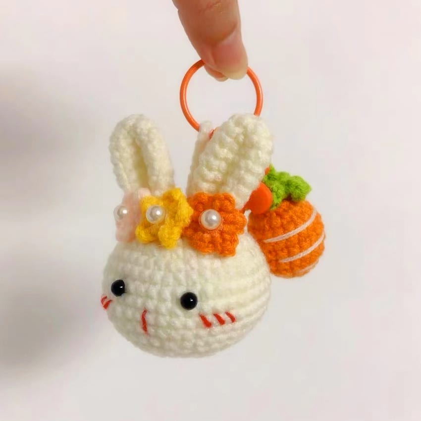 Key Ring Pendant Pendant Material Package Handmade Diy Wool Crochet Cartoon Figurine Doll view 26