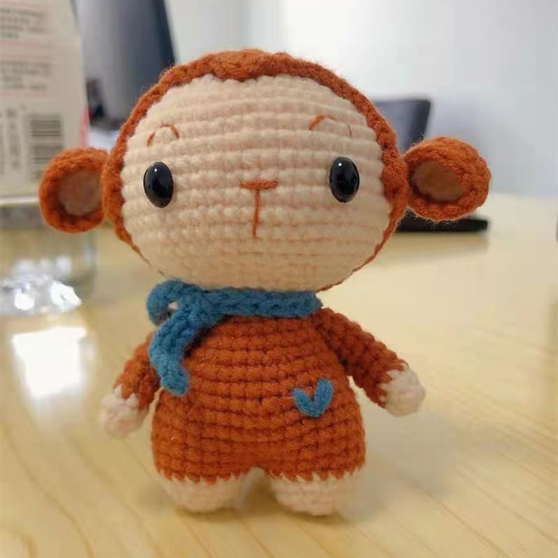 Key Ring Pendant Pendant Material Package Handmade Diy Wool Crochet Cartoon Figurine Doll view 14