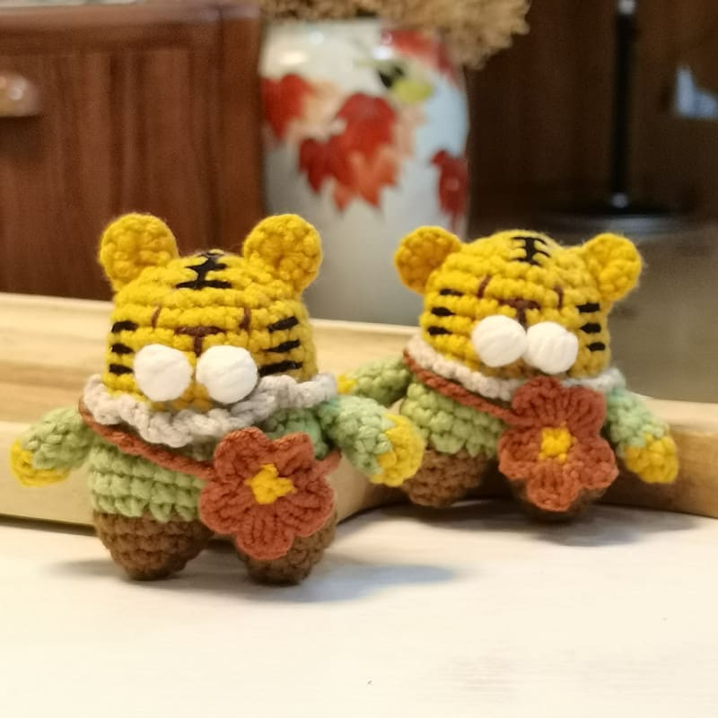 Key Ring Pendant Pendant Material Package Handmade Diy Wool Crochet Cartoon Figurine Doll view 23