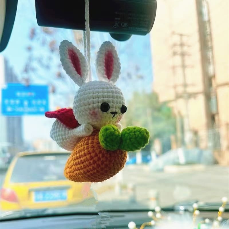 Key Ring Pendant Pendant Material Package Handmade Diy Wool Crochet Cartoon Figurine Doll view 13