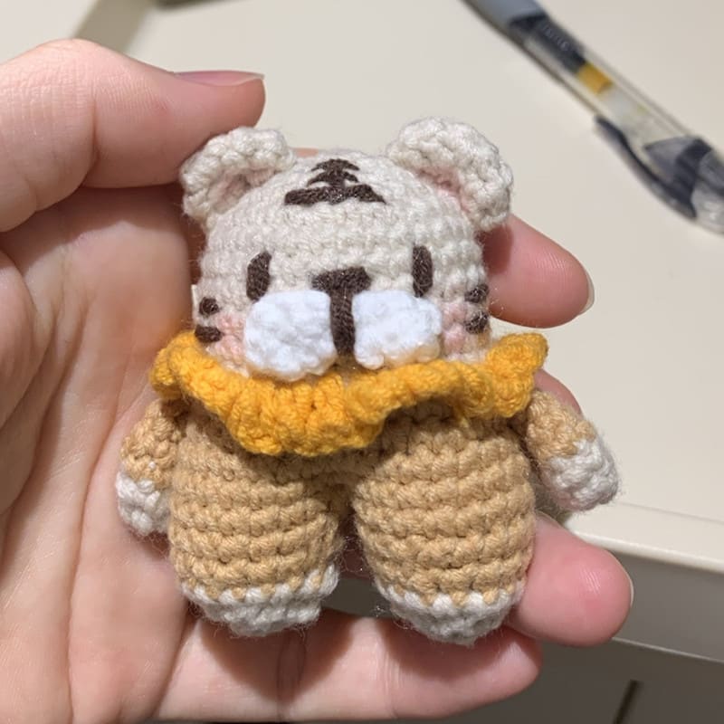 Key Ring Pendant Pendant Material Package Handmade Diy Wool Crochet Cartoon Figurine Doll view 4