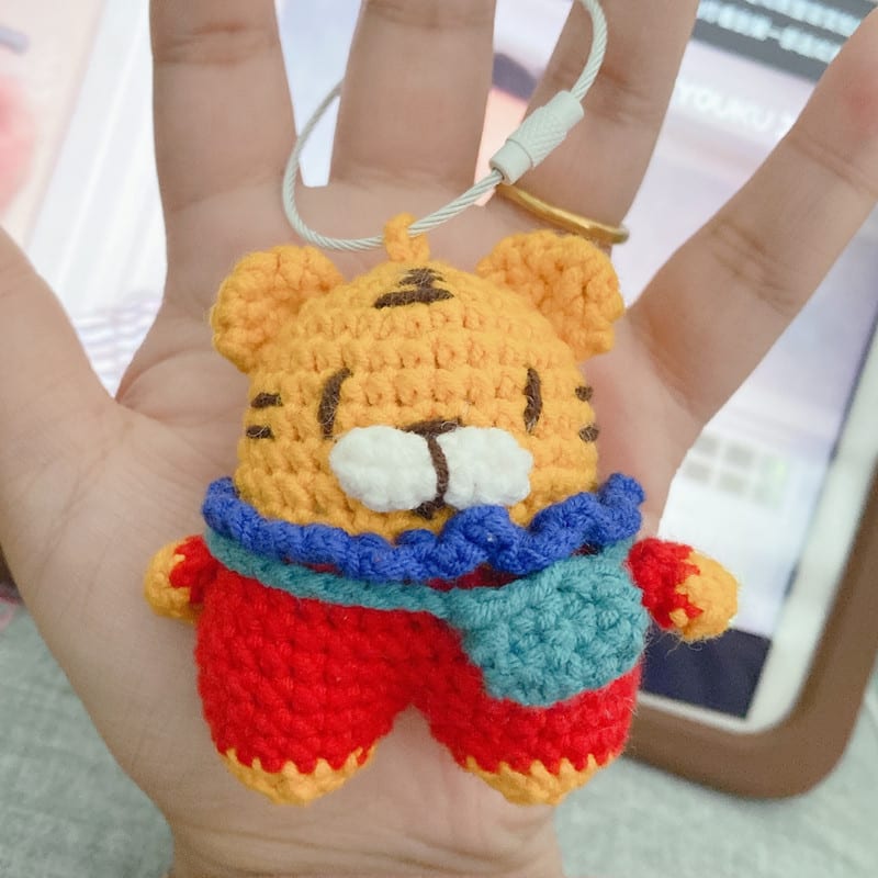Key Ring Pendant Pendant Material Package Handmade Diy Wool Crochet Cartoon Figurine Doll view 25