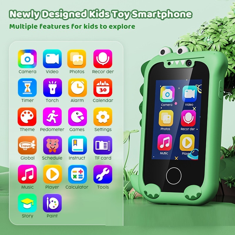 Early Childhood Education Photo Video Game Mini Bear Handheld Touch Mobile Phone Camera view 13