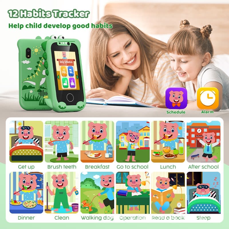 Early Childhood Education Photo Video Game Mini Bear Handheld Touch Mobile Phone Camera view 7