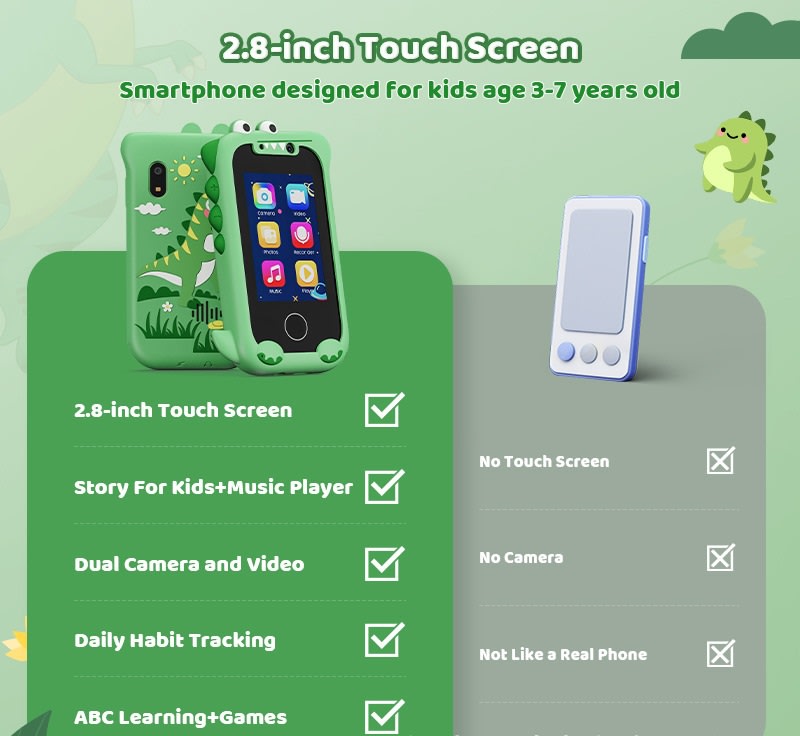 Early Childhood Education Photo Video Game Mini Bear Handheld Touch Mobile Phone Camera view 12