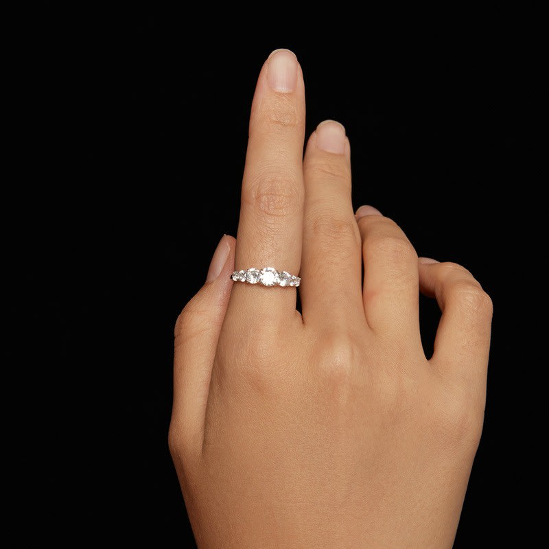 50 Points Moissanite Ring Proposal view 3