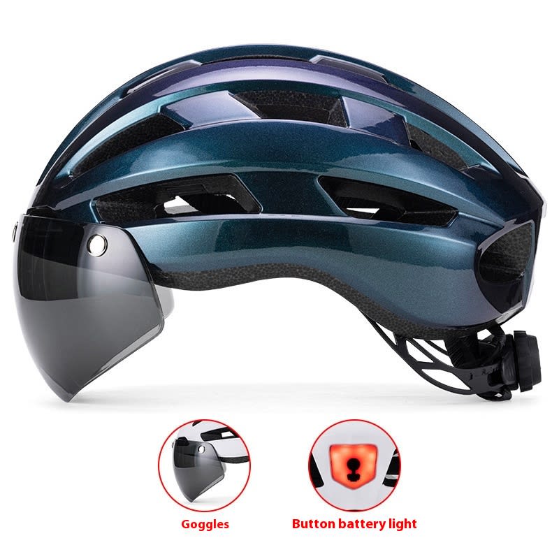 Magnetic Suction Goggles Unisex Mountain Highway Color Changing Cycling Bicycle Helmet view 10