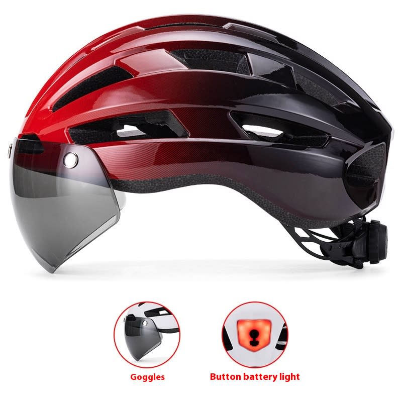 Magnetic Suction Goggles Unisex Mountain Highway Color Changing Cycling Bicycle Helmet view 12