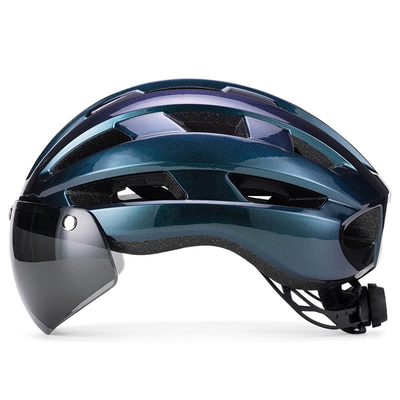 Magnetic Suction Goggles Unisex Mountain Highway Color Changing Cycling Bicycle Helmet view 13