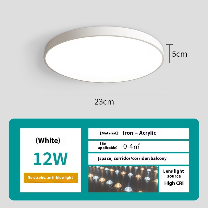 Led Ceiling Light Simple Living Room Round Nail Lamp For Domestic Use view 13