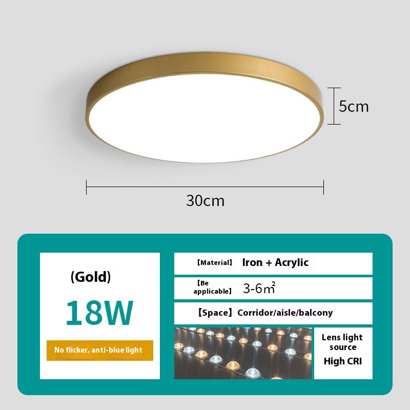 Led Ceiling Light Simple Living Room Round Nail Lamp For Domestic Use view 27