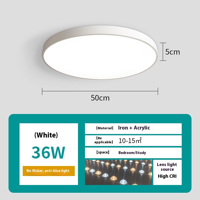 Led Ceiling Light Simple Living Room Round Nail Lamp For Domestic Use view 10