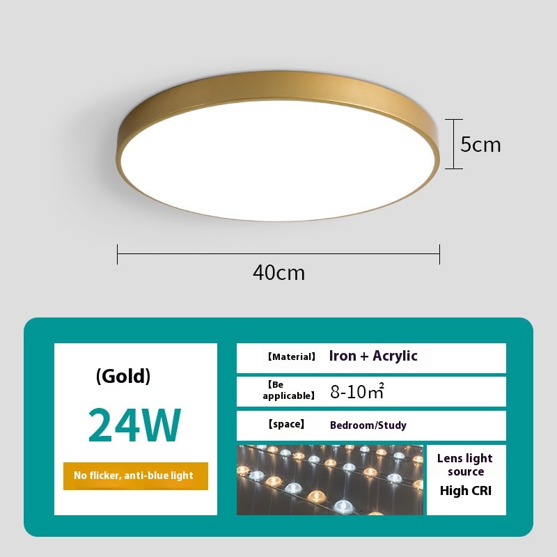 Led Ceiling Light Simple Living Room Round Nail Lamp For Domestic Use view 5