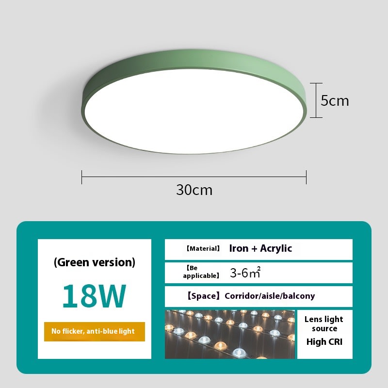 Led Ceiling Light Simple Living Room Round Nail Lamp For Domestic Use view 9