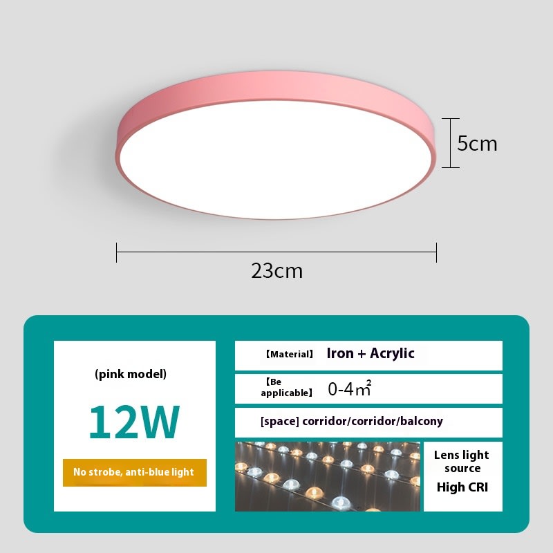Led Ceiling Light Simple Living Room Round Nail Lamp For Domestic Use view 35