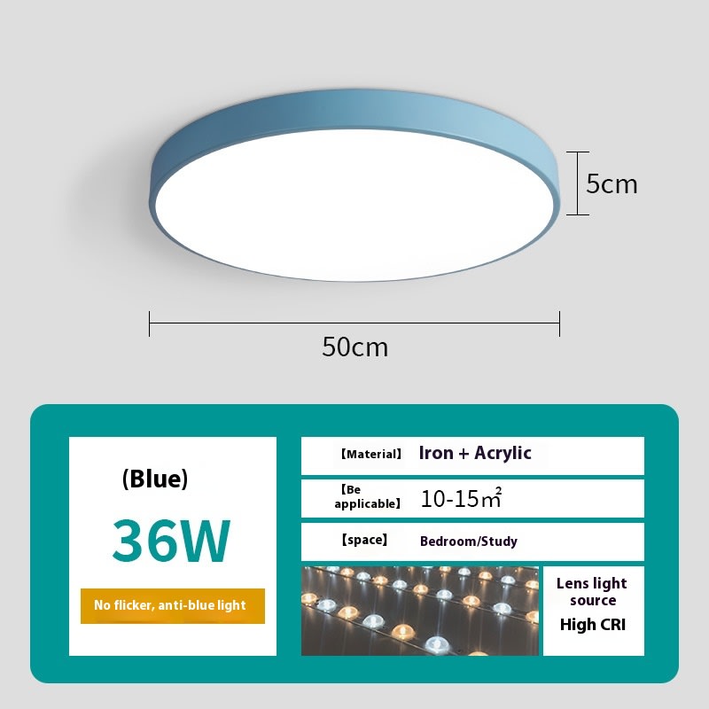 Led Ceiling Light Simple Living Room Round Nail Lamp For Domestic Use view 43