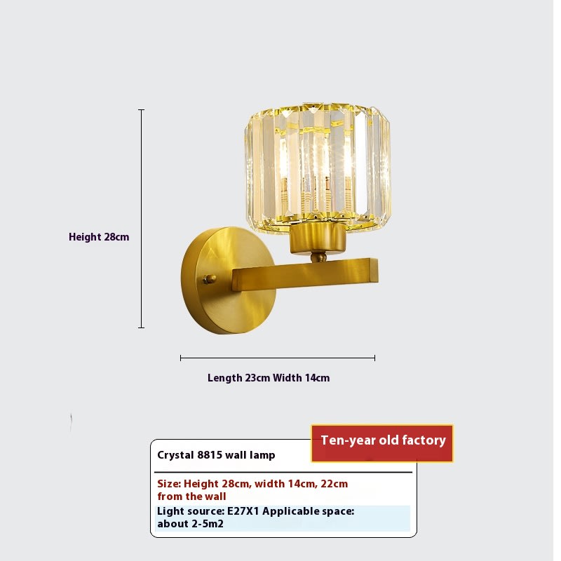 Modern Minimalist Living Room Wall Creative Bedroom Bedside Lamp view 2