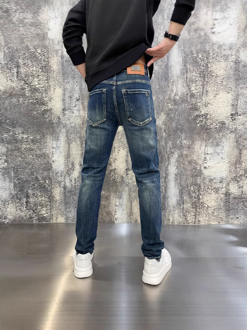 Men's Fashion Personalized Stretch All-matching Trousers view 3