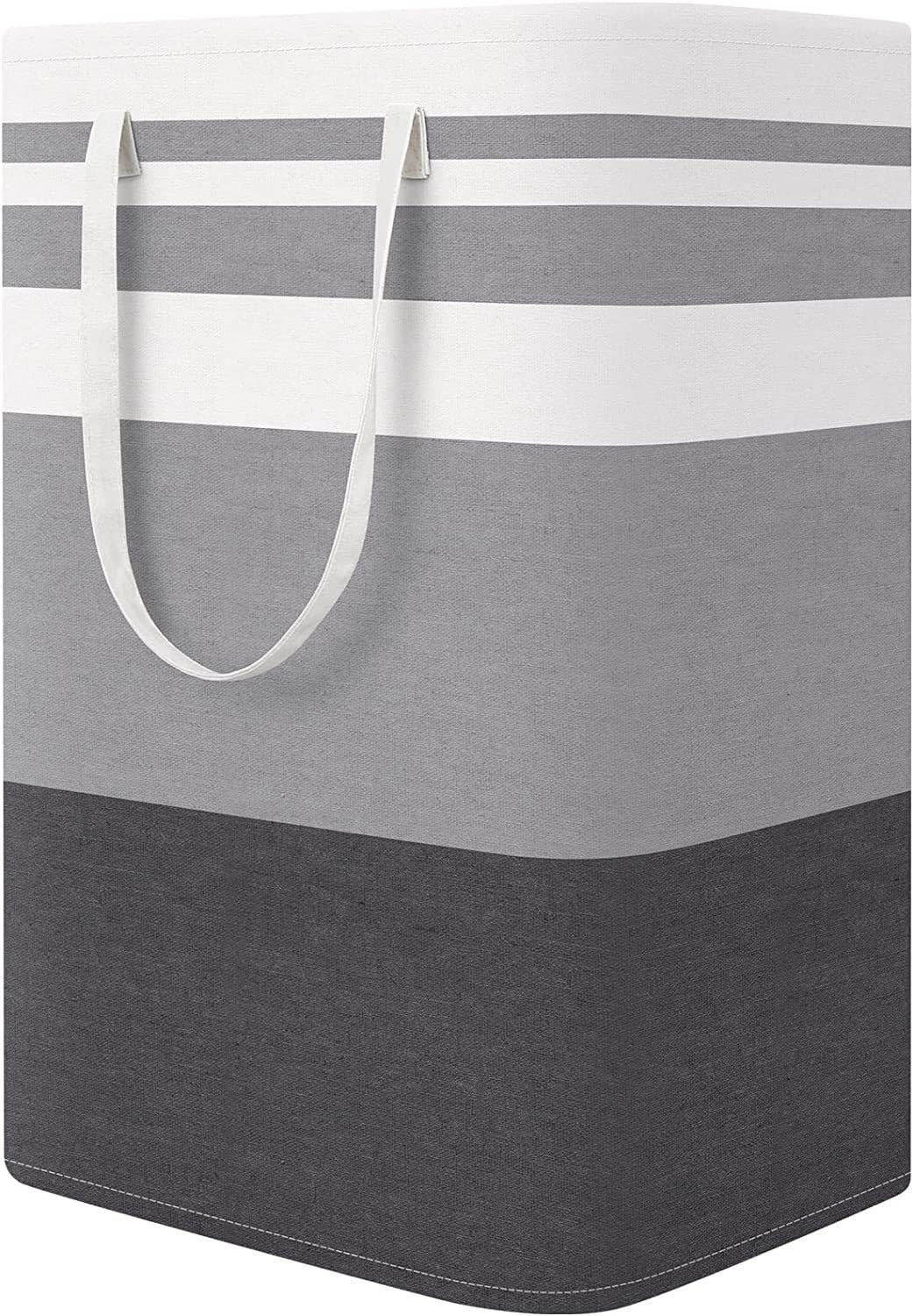 Foldable Moisture-proof Stripes Laundry Basket Dirty Clothes Basket Laundry Basket view 7